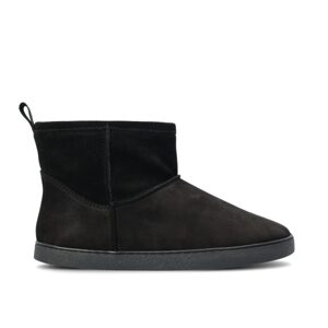 GROUNDIES COZY BOOT Low Black | Dámské barefoot válenky - 43