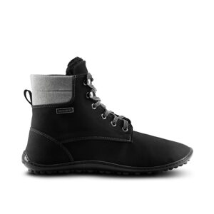 LEGUANO ICEBARE Black | Kotníčkové zateplené barefoot boty - 36