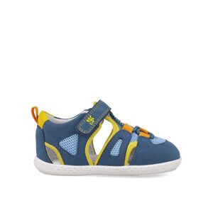 GARVALÍN SANDÁLY SPORT Blue/Yellow | Dětské barefoot sandály - 26