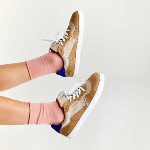 GROUNDIES NOVA GS1 Beige/Indigo Blue | Barefoot tenisky - 46