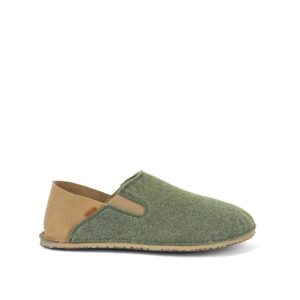 FRODDO SLIP-ON WOOLY Olive | Barefoot přezůvky - 42