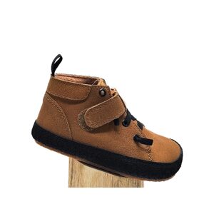 PEGRES CELOROČKY BF32L Brown | Dětské celoroční barefoot boty - 25