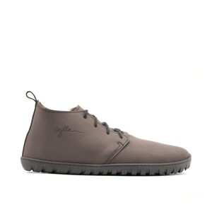 AYLLA BAREFOOT TIKSI WINTER PÁNSKÉ Dark Brown | Kotníčkové zateplené barefoot boty - 43