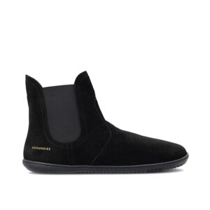 GROUNDIES CAMDEN MID WOMEN Barefoot+ Black | Dámské chelsea zateplené barefoot boty - 36