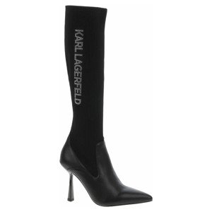 Dámské kozačky Karl Lagerfeld KL31376F Black Knit 36