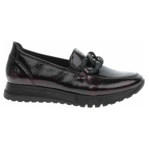 Dámské mokasiny Rieker 49051-35 bordo-black 40