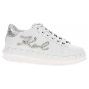 Dámská obuv Karl Lagerfeld KL62511G 01S white lthr w-silver 39