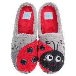 Dámské domácí pantofle Medi Line 1121-024 grey-red 40