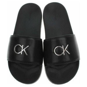 Dámské pantofle Calvin Klein HW0HW01509 0GS Black-Silver 40