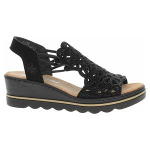 Dámské sandály Rieker 67465-00 schwarz 38