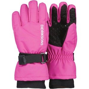 Dětské rukavice Didriksons BIGGLES Gloves 3 prstové - Plastic Pink 322 Velikost: 4 - 6