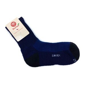 Ponožky Surtex 75% Merino VOLNÝ LEM Tmavě modré Velikost: 41 - 43