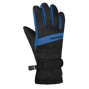Dětské lyžařské rukavice Hannah MOJO JR black mel (blue) Velikost: 9 - 10 let