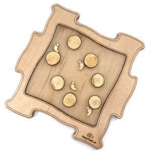 Dřevěné puzzle FunnyTouch - Dřevěné plátky, Transparent