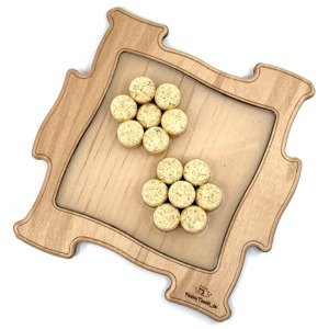 Dřevěné puzzle FunnyTouch - Květinka, Transparent