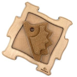 Dřevěné puzzle FunnyTouch - Masážní ježek, Transparent