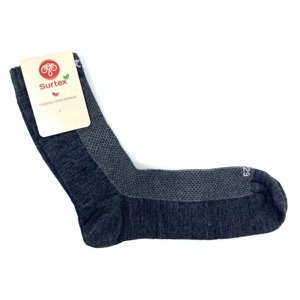 Ponožky Surtex jaro léto 75% Merino Tmavě šedé Velikost: 41 - 43