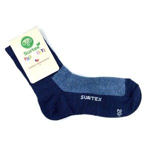Ponožky Surtex jaro léto 50% Merino Modré Jeans Velikost: 30 - 33