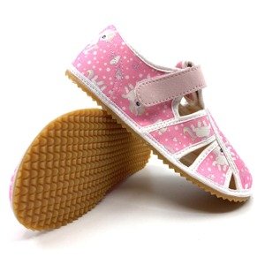 Barefoot papuče Jonap Home New Růžový jednorožec Velikost: 27, Vnitřní délka boty: 18,0 cm, Vnitřní šířka boty: 7,1 cm