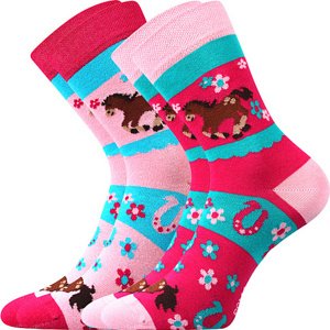 Boma® 2PACK Ponožky Boma Horsik - mix Velikost: 30-34 (20-22)