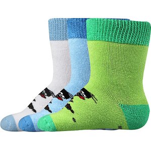 Boma® 3PACK Ponožky Boma Krteček froté - mix A - kluk Velikost: 18-20 (12-14)
