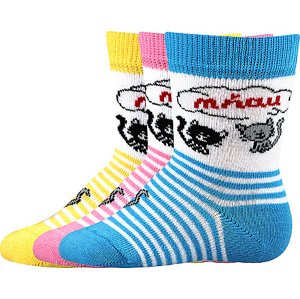 Boma® 3PACK Ponožky Boma Mia - mix Velikost: 14-17 (9-11)