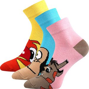 Boma® 3PACK Ponožky Boma Jitulka - mix B Velikost: 39-42 (26-28)