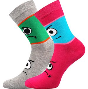 Boma® 2PACK Ponožky Boma Tlamik - mix B Velikost: 30-34 (20-22)