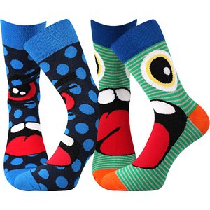 Boma® 2PACK Ponožky Boma Ksichtik - mix A Velikost: 39-42 (26-28)