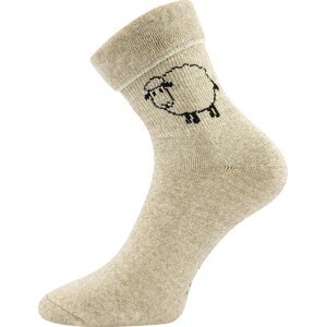 Boma® Ponožky Boma Ovečkana - režná melé Velikost: 39-42 (26-28)