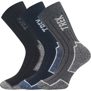 Boma® 3PACK Ponožky Boma Trekan - mix Velikost: 39-42 (26-28)