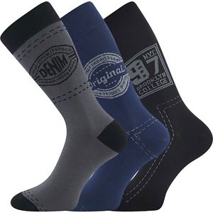 Boma® 3PACK Ponožky Boma Kuba - mix III Velikost: 43-46 (29-31)