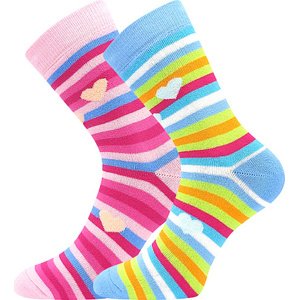 Boma® 2PACK Ponožky Boma Pruhana 2 - mix B Velikost: 39-42 (26-28)