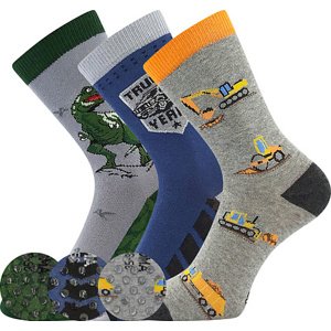 Boma® 3PACK Ponožky Boma Filip 06 ABS - mix A - kluk Velikost: 35-38 (23-25)