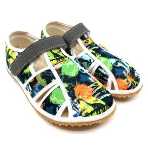 Barefoot papuče Jonap Home New Zelený dino Velikost: 27, Vnitřní délka boty: 18,0 cm, Vnitřní šířka boty: 7,1 cm