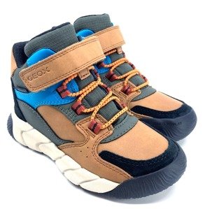 Chlapecká kotníková obuv Geox  J Flexyper Yellow/ Military Velikost: 34
