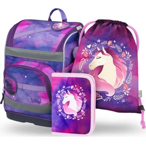 BAAGL SET 3 Zippy plus Kůň: aktovka, penál, sáček