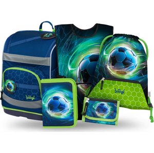BAAGL SET 5 Zippy Plus Fotbalový Míč: aktovka, penál, sáček, zástěra, peněženka