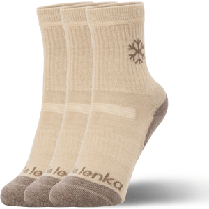 BeLenka Dětské barefootové ponožky Be Lenka Kids - Crew - Merino Wool - Beige - 3 pack Velikost: 23-26