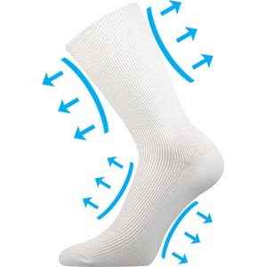 Lonka® Ponožky Lonka Oregan - bílá Velikost: 39-42 (26-28)