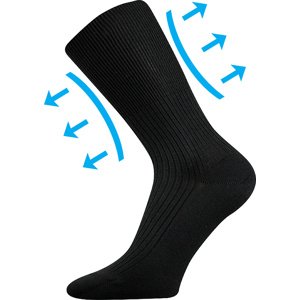 Lonka® Ponožky Lonka Zdravan - černá Velikost: 46-48 (31-32)