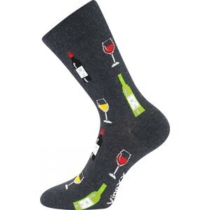 VoXX® Ponožky VoXX VínoXX - antracit melé Velikost: 43-46 (29-31)