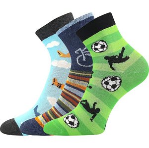 Boma® 3PACK Ponožky Boma Kay - mix B - kluk Velikost: 30-34 (20-22)