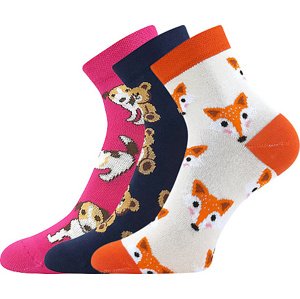 Boma® 3PACK Ponožky Boma Kay - mix C - holka Velikost: 30-34 (20-22)