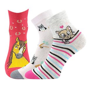 Boma® 3PACK Ponožky Boma Kay - mix D - holka Velikost: 30-34 (20-22)