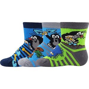 Boma® 3PACK Ponožky Boma Krteček - mix 2 kluk Velikost: 14-17 (9-11)