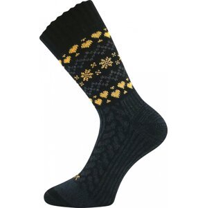 VoXX® Ponožky VoXX Veltra - černá-žlutá Velikost: 39-42 (26-28)